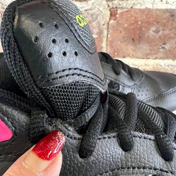 Adidas Strutter Shoes Leather Core Black Green ART EG8368 Womens Size US 9.5 - Picture 4 of 9